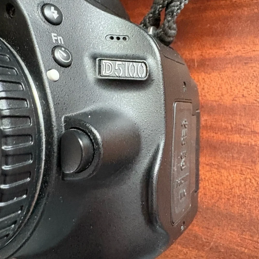 Nikon d5100 digital SLR camera.